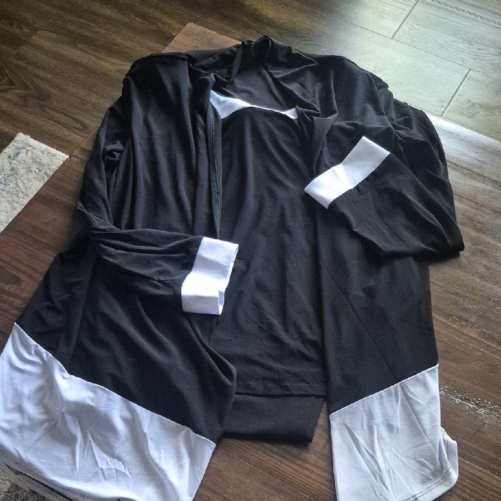 Blu Sage Black and White Women's 2 Piece Outfit